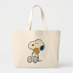 Grand Tote Bag cacahuètes en Motif de fleurs