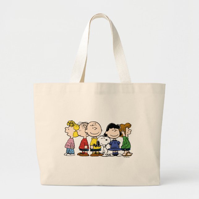 Grand Tote Bag cacahuètes | Les cacahuètes s'unissent (Devant)
