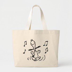 Grand Tote Bag cacahuètes   Snoopy Dancing
