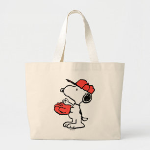 Grand Tote Bag cacahuètes   Snoopy Making the Catch