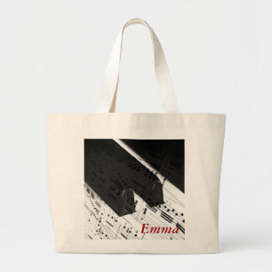 Grand Tote Bag Cadeau de cartable de piano