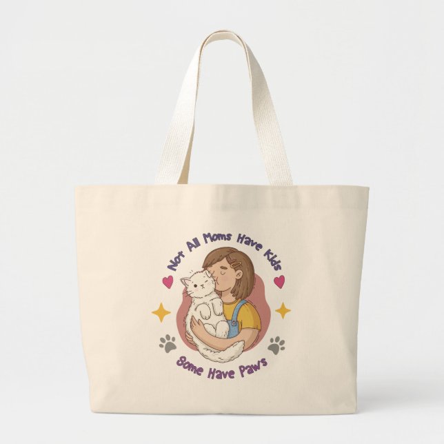 Grand Tote Bag cadeau de jour pour maman (Devant)