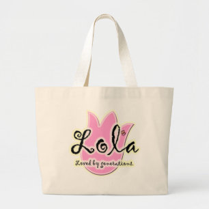 Grand Tote Bag Cadeau du jour de mère de Lola de Philippin
