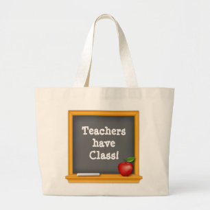 Grand Tote Bag Cadeau parfait - Les enseignants ont cours!
