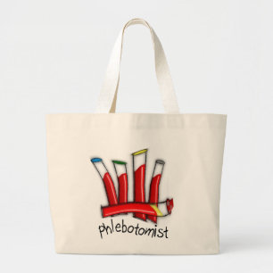 Grand Tote Bag Cadeaux Artsy de conception de tubes de sang de