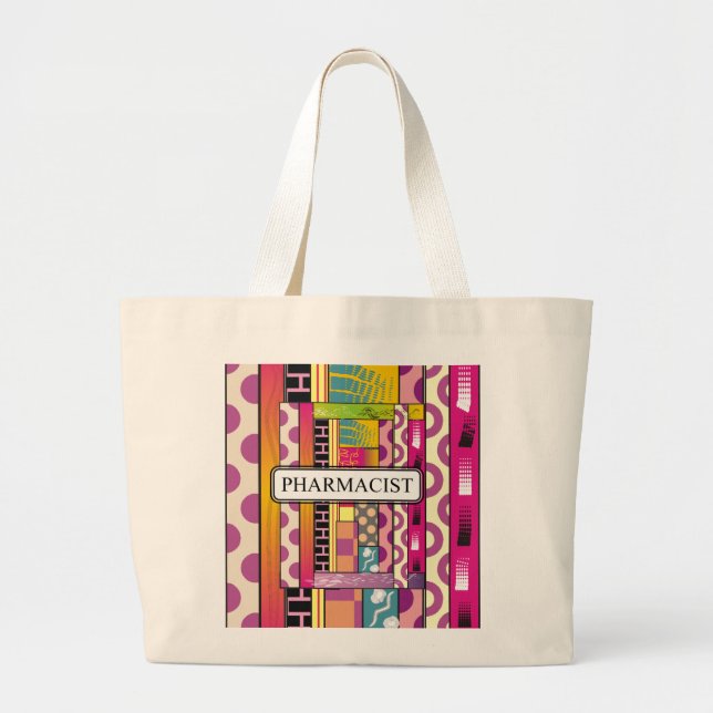 Grand Tote Bag Cadeaux Artsy de pharmacien (Devant)