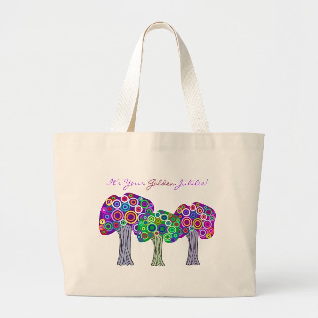 Grand Tote Bag Cadeaux d'anniversaire de jubilé d'or de nonnes (Devant)
