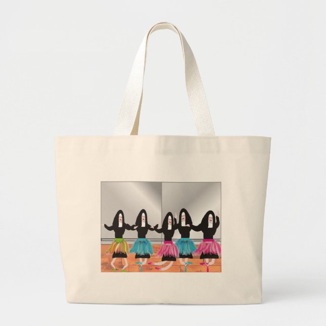 Grand Tote Bag Cadeaux de ballerine de nonne (Devant)