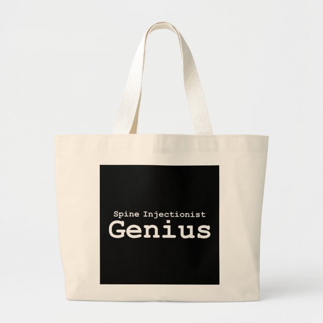 Grand Tote Bag Cadeaux de génie d'Injectionist d'épine (Devant)