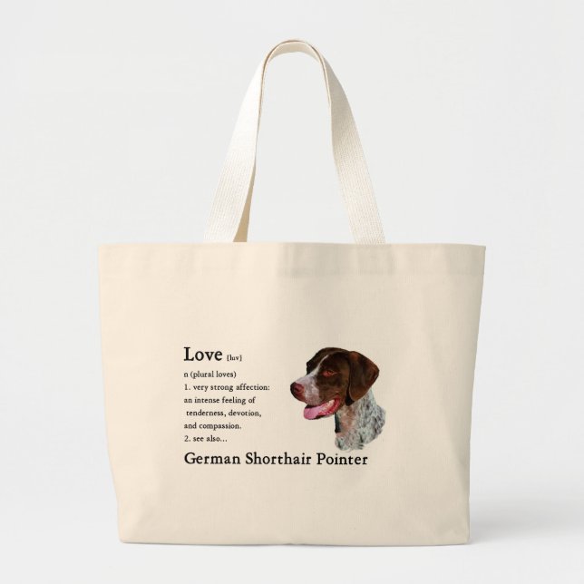 Grand Tote Bag Cadeaux de pointeur germanophones (Devant)