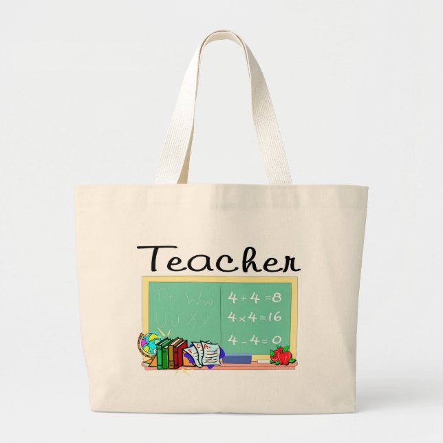 Grand Tote Bag Cadeaux de professeur (Devant)