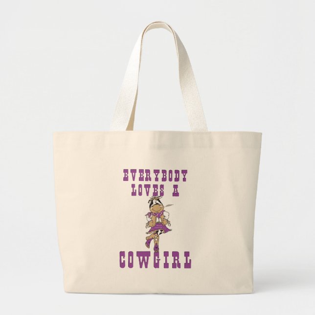 Grand Tote Bag Cadeaux de vaches (Devant)
