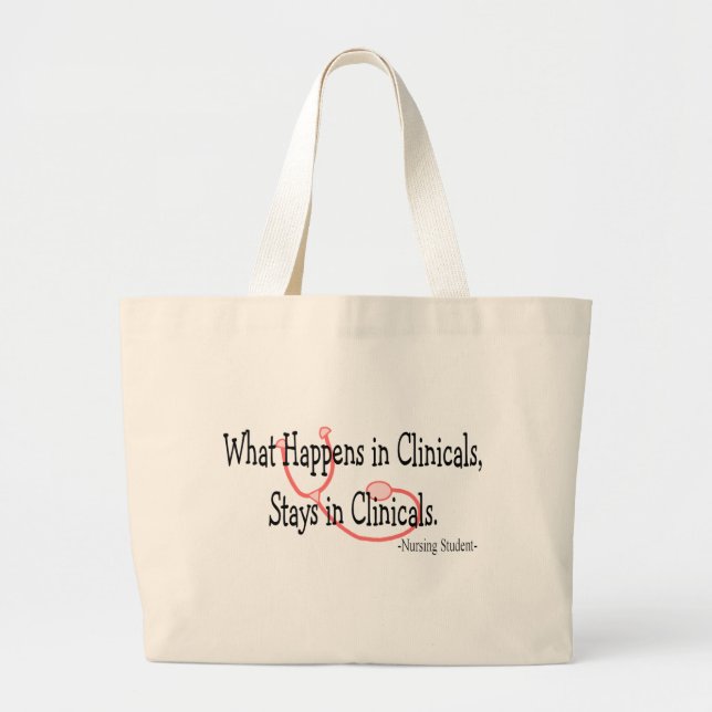 Grand Tote Bag Cadeaux d'élève-infirmière (Devant)