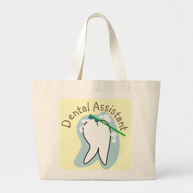 Grand Tote Bag Cadeaux Dental Assistant Unique (Devant)