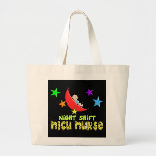 Grand Tote Bag Cadeaux d'INFIRMIÈRE du poste de nuit NICU