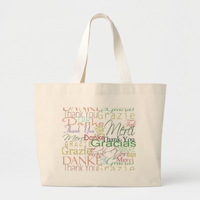Grand Tote Bag Cadeaux Mercis (Devant)