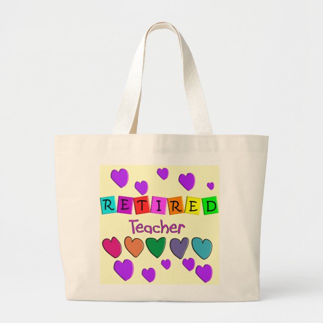 Grand Tote Bag Cadeaux retirés de professeur (Devant)