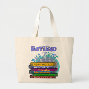 Grand Tote Bag Cadeaux retirés de professeur de maths