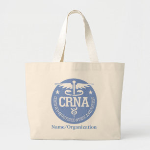 Grand Tote Bag Caduceus CRNA idées cadeaux