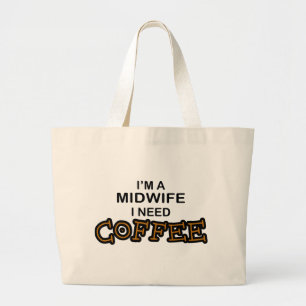 Grand Tote Bag Café du besoin - sage-femme