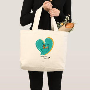Grand Tote Bag Café LoverS muackS-Latte