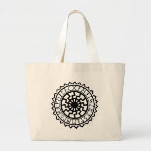 Grand Tote Bag Calendrier runique solaire celtique Viking