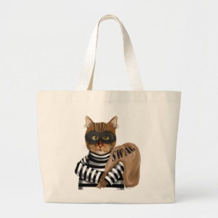 Grand Tote Bag Cambrioleur de chat