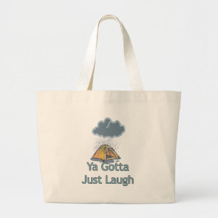 Grand Tote Bag Camping sous la pluie
