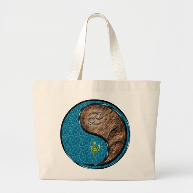 Grand Tote Bag Cancer et singe de la Terre (Devant)