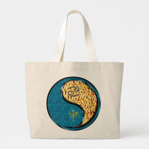 Grand Tote Bag Cancer et singe du feu