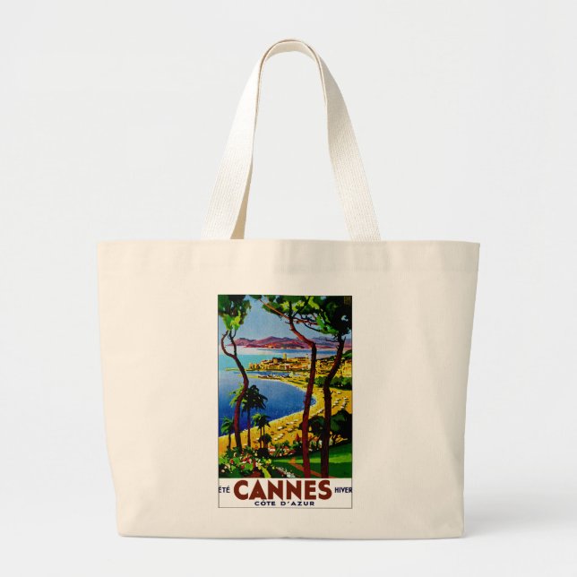 Grand Tote Bag Cannes ~ Côte d'Azur (Devant)