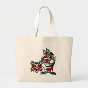 Grand Tote Bag Capitaine 1 d'équipe d'île de Krawk