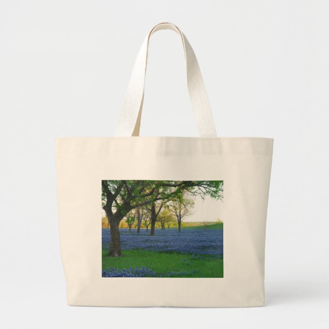 Grand Tote Bag Capots de bleu du Texas (Devant)
