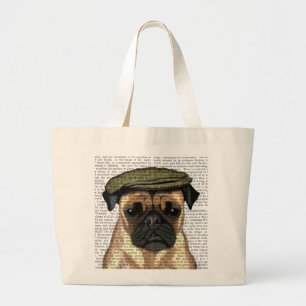 Grand Tote Bag Carlin en Casquette plat