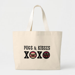 Grand Tote Bag Carlin Fourre-tout de toile de carlins et de