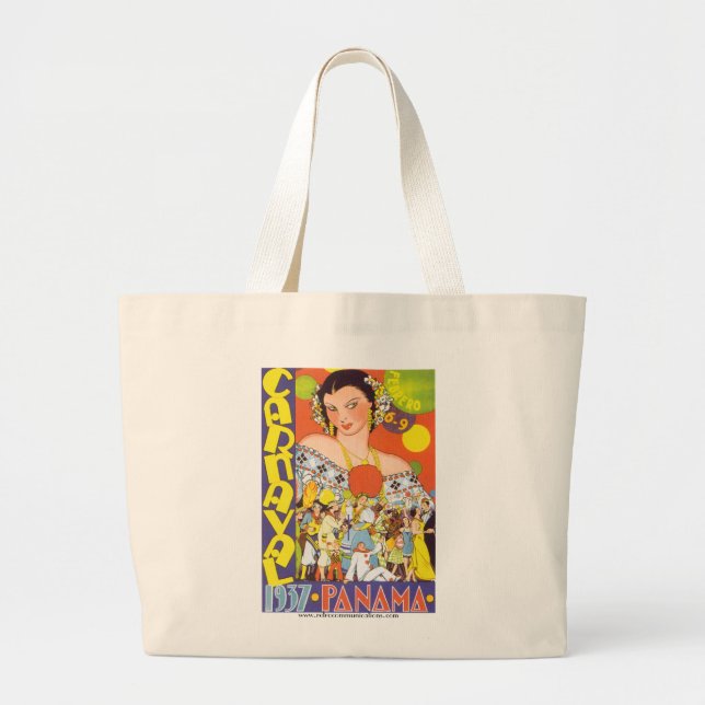 Grand Tote Bag Carnaval au Panama (Devant)