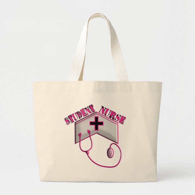 Grand Tote Bag Casquette et stéthoscope DE RELIEF par (Devant)
