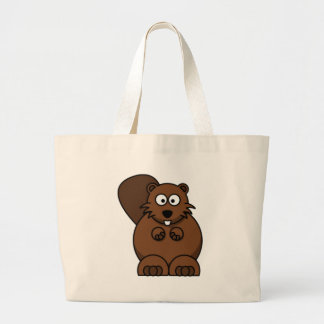 Grand Tote Bag Castor de bande dessinée