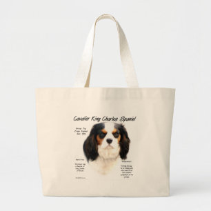 Grand Tote Bag Cavalier King Charles Spaniel (tricolore) Histoire
