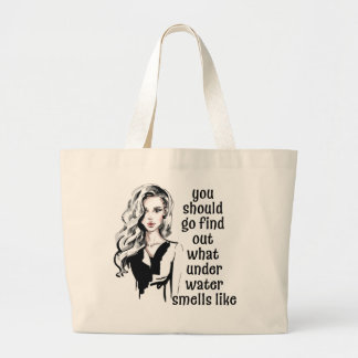 Grand Tote Bag Ce que l'eau sent comme