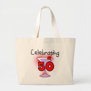 Grand Tote Bag Célébration de 50 T-shirts et cadeaux