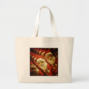 Grand Tote Bag Célébration de destin de partie d'arbre de Noël de
