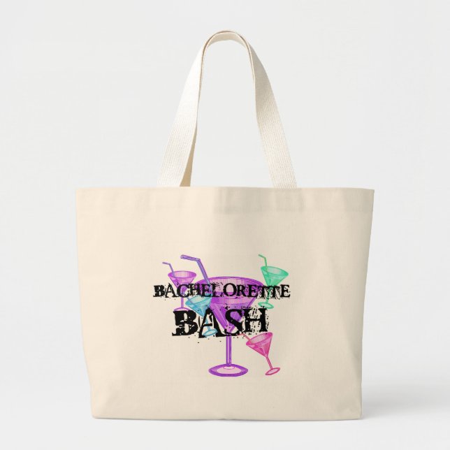 Grand Tote Bag Célébrez le coup de Bachelorette (Devant)