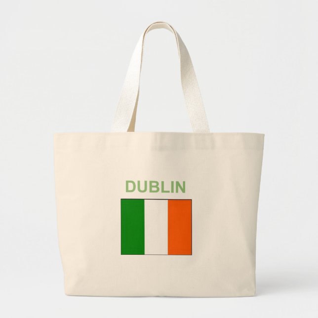 Grand Tote Bag Celtique Irlande de Dublin (Devant)