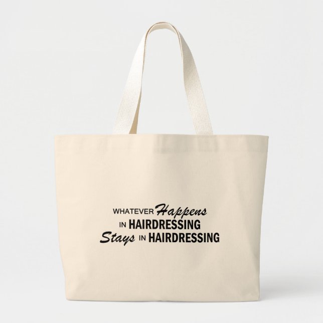Grand Tote Bag Celui qui se produise - coiffure (Devant)