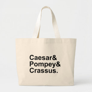 Grand Tote Bag César Pompée Crassus   Le triumvirat romain