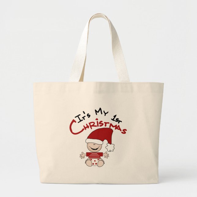 Grand Tote Bag C'est mon 1er Noël (Devant)