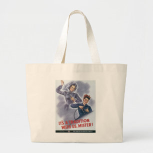 Grand Tote Bag C'est une tradition avec nous, Monsieur !
