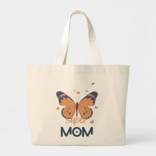 Grand Tote Bag Champignons Super MOM