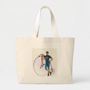 Grand Tote Bag Championnat vintage de bicyclette